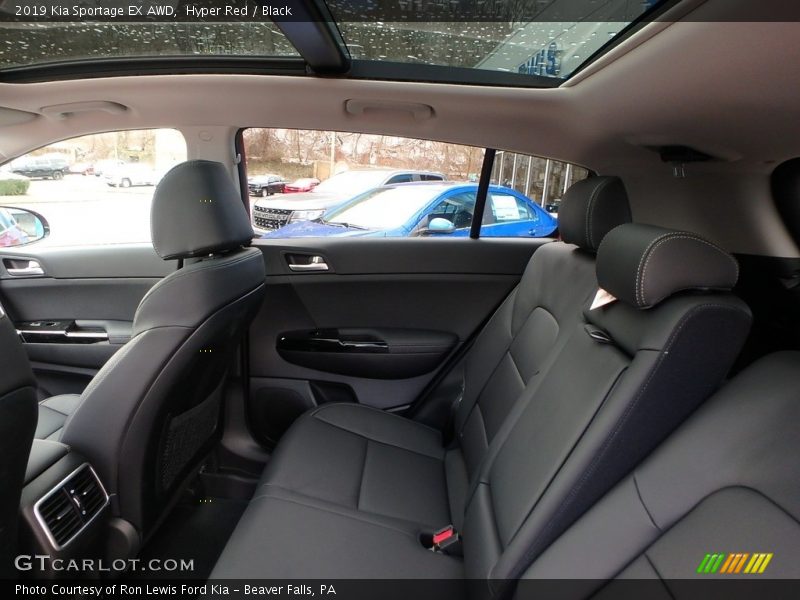 Rear Seat of 2019 Sportage EX AWD