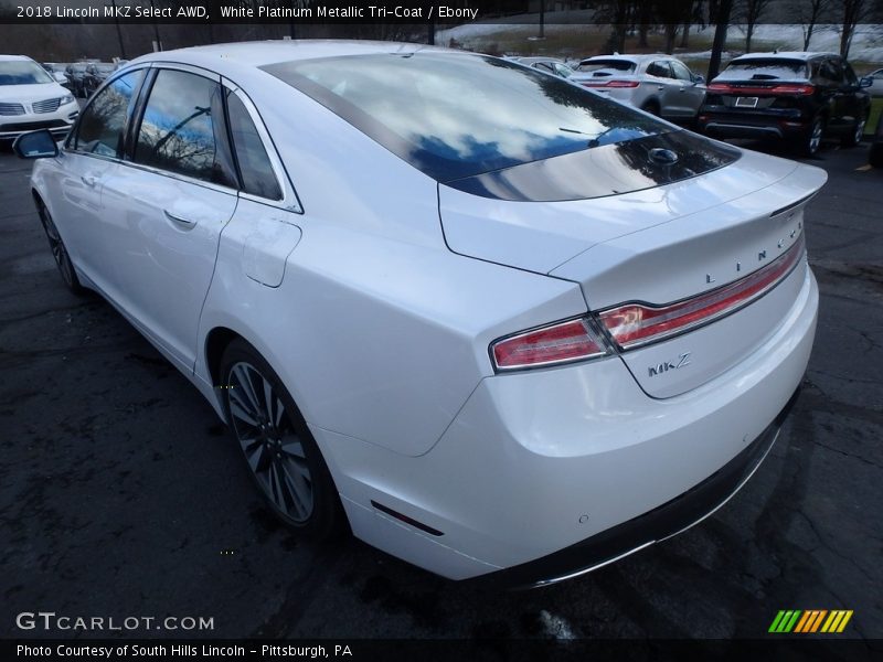 White Platinum Metallic Tri-Coat / Ebony 2018 Lincoln MKZ Select AWD