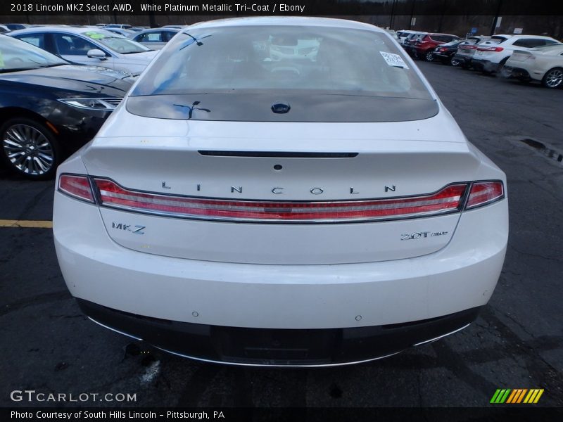 White Platinum Metallic Tri-Coat / Ebony 2018 Lincoln MKZ Select AWD