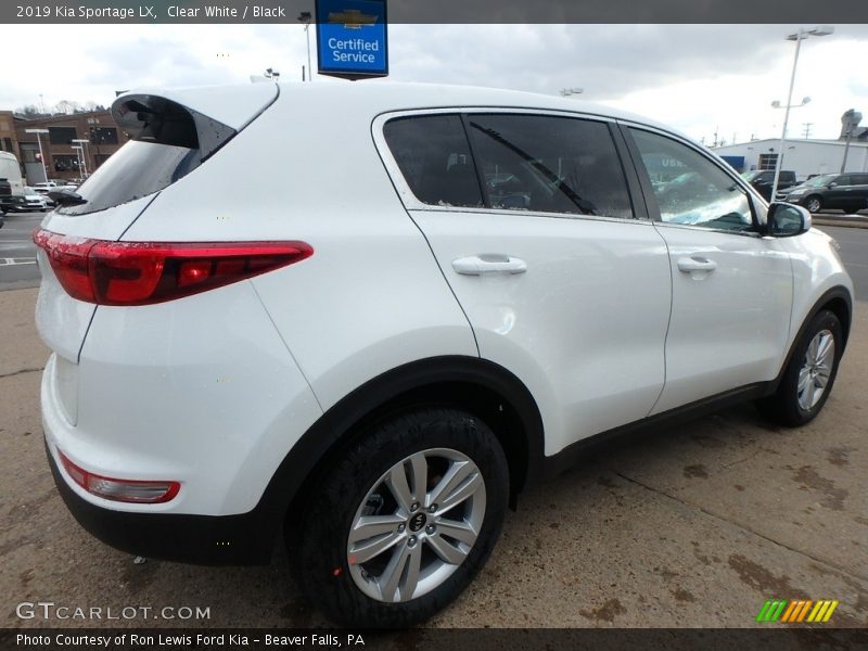 Clear White / Black 2019 Kia Sportage LX