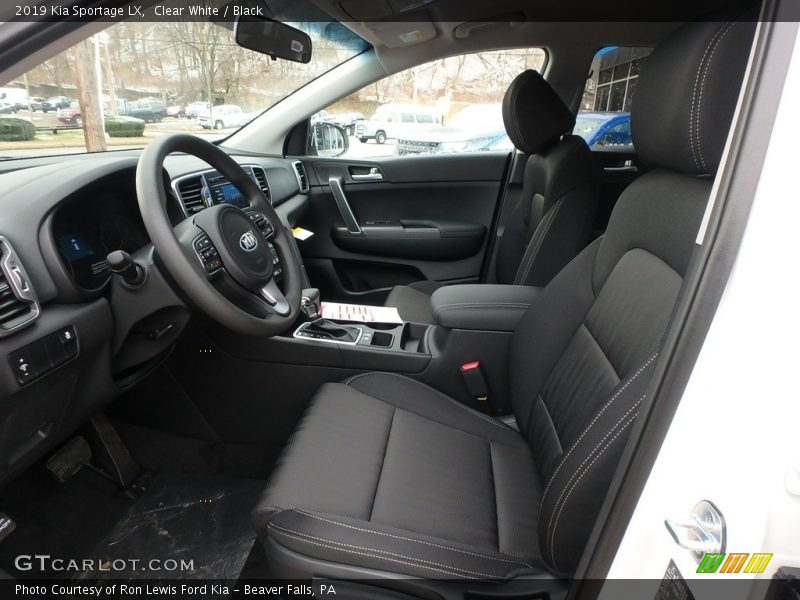 Front Seat of 2019 Sportage LX
