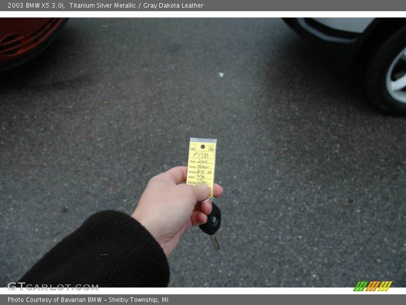 Titanium Silver Metallic / Gray Dakota Leather 2003 BMW X5 3.0i