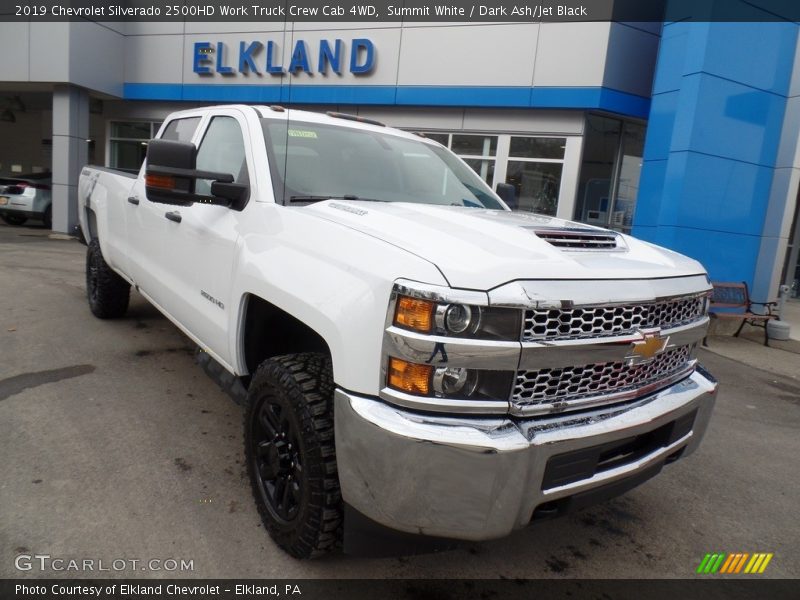 Summit White / Dark Ash/Jet Black 2019 Chevrolet Silverado 2500HD Work Truck Crew Cab 4WD