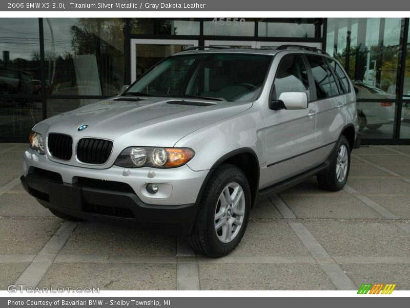 Titanium Silver Metallic / Gray Dakota Leather 2006 BMW X5 3.0i