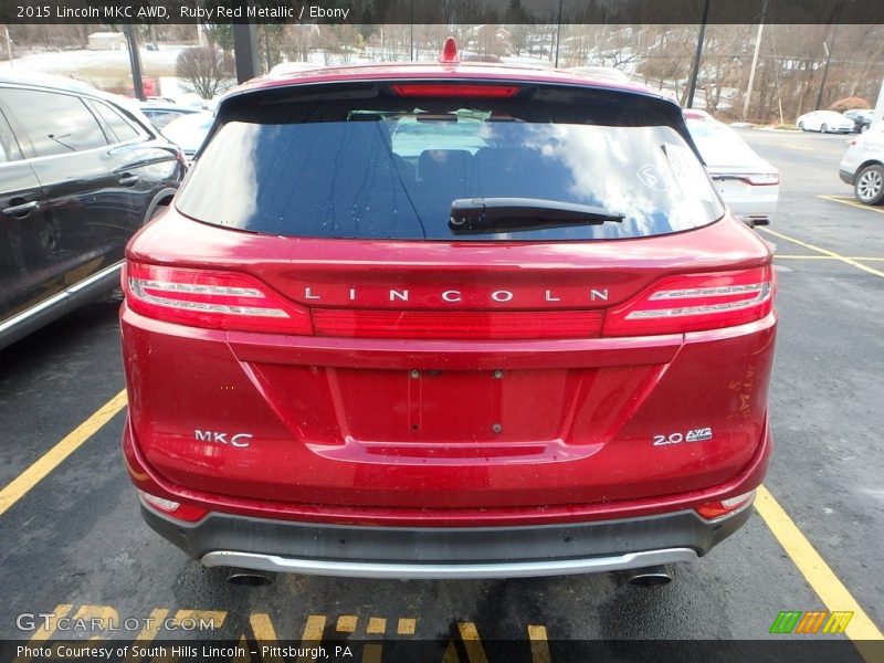 Ruby Red Metallic / Ebony 2015 Lincoln MKC AWD