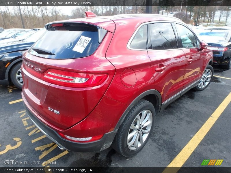 Ruby Red Metallic / Ebony 2015 Lincoln MKC AWD