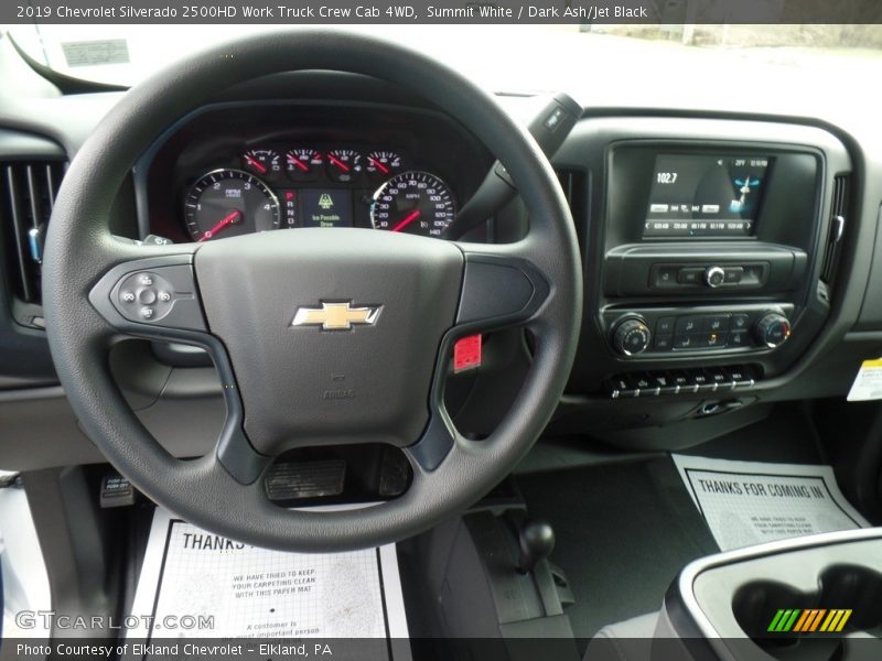 Summit White / Dark Ash/Jet Black 2019 Chevrolet Silverado 2500HD Work Truck Crew Cab 4WD