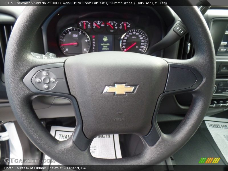 Summit White / Dark Ash/Jet Black 2019 Chevrolet Silverado 2500HD Work Truck Crew Cab 4WD