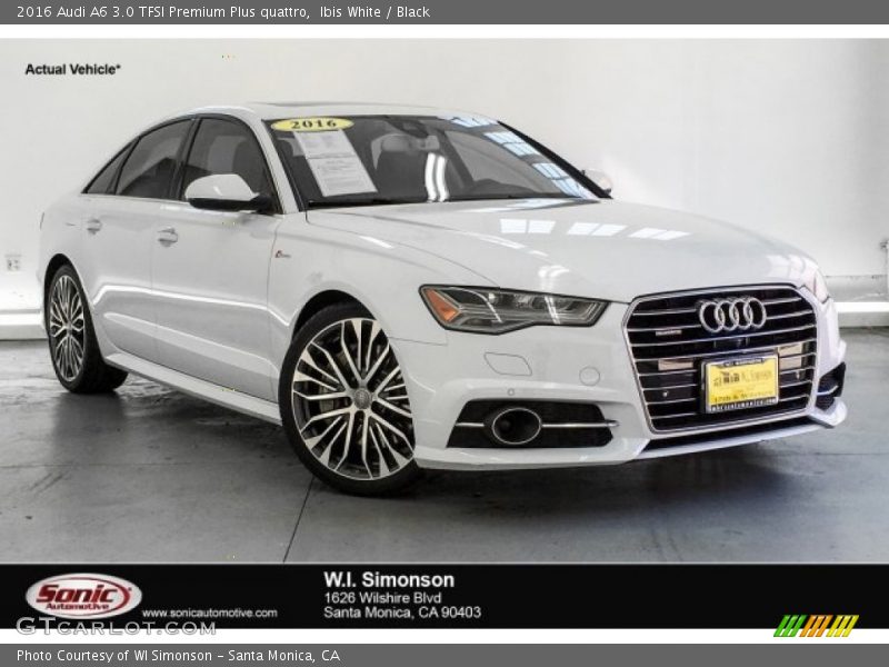 Ibis White / Black 2016 Audi A6 3.0 TFSI Premium Plus quattro
