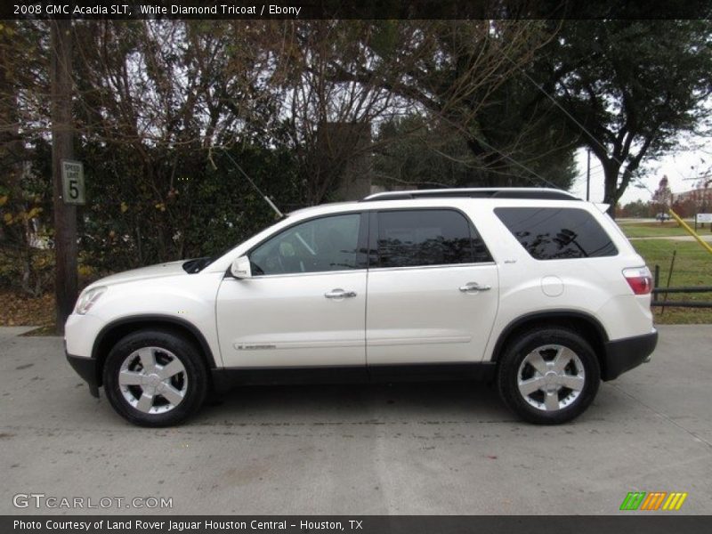 White Diamond Tricoat / Ebony 2008 GMC Acadia SLT