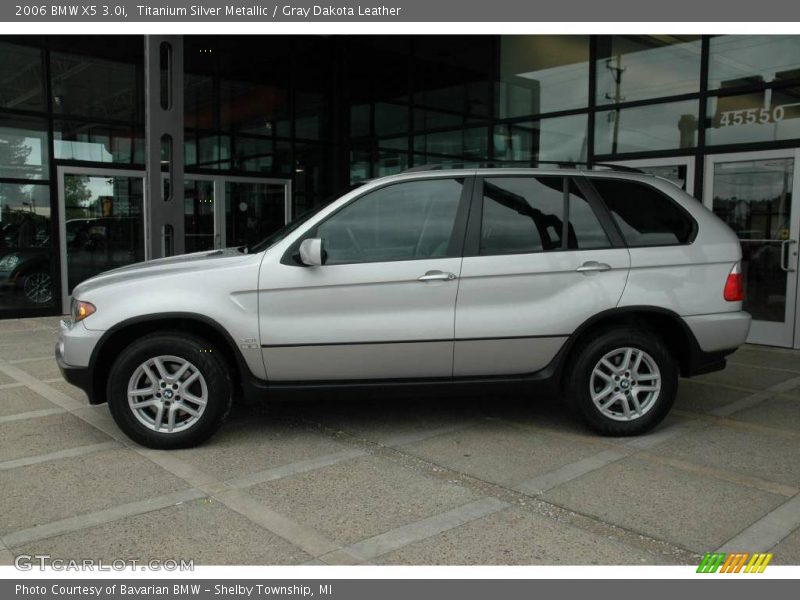 Titanium Silver Metallic / Gray Dakota Leather 2006 BMW X5 3.0i