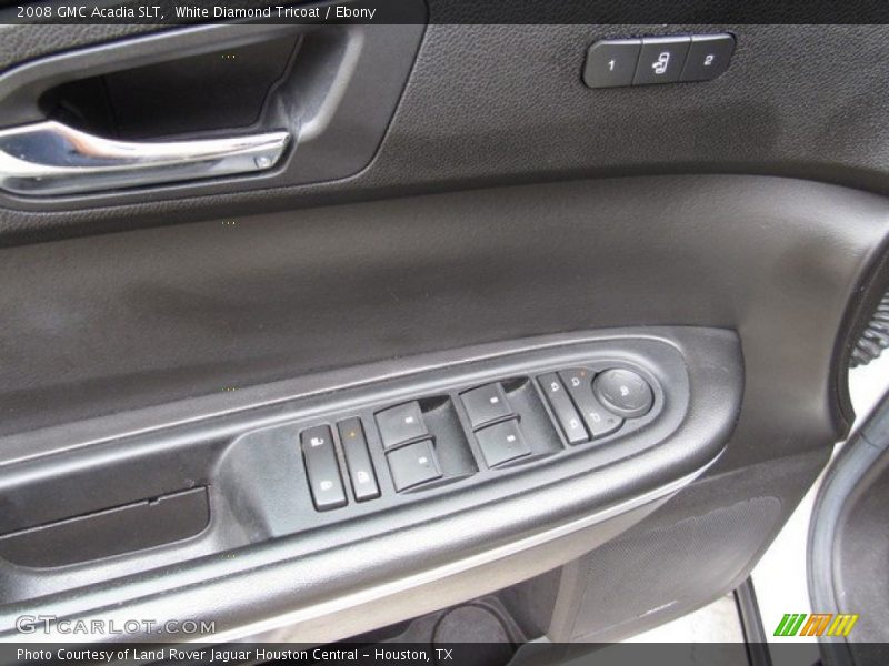 White Diamond Tricoat / Ebony 2008 GMC Acadia SLT