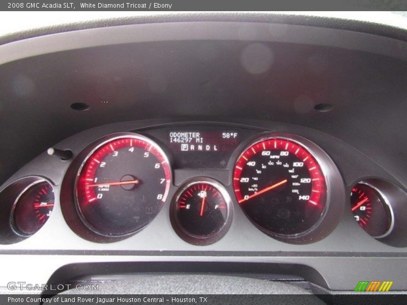 White Diamond Tricoat / Ebony 2008 GMC Acadia SLT
