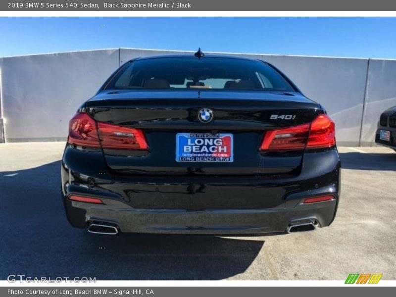 Black Sapphire Metallic / Black 2019 BMW 5 Series 540i Sedan