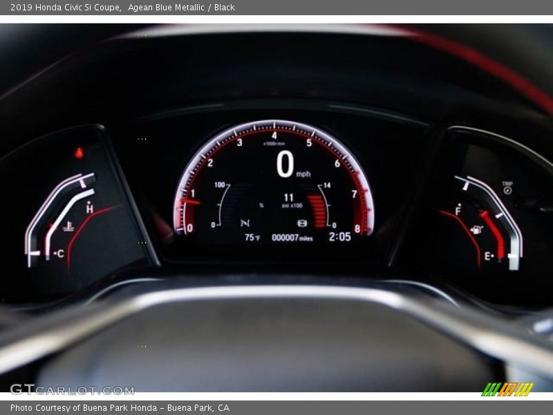  2019 Civic Si Coupe Si Coupe Gauges