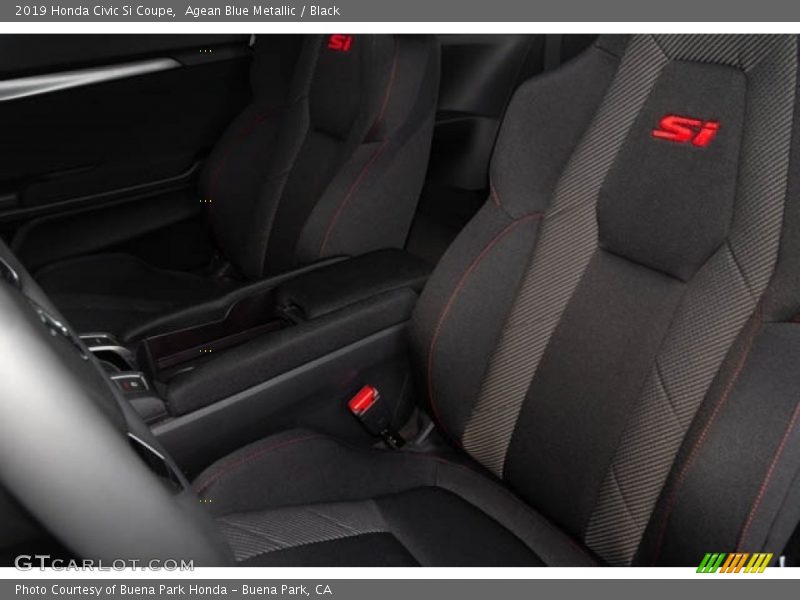 Front Seat of 2019 Civic Si Coupe