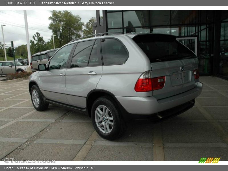 Titanium Silver Metallic / Gray Dakota Leather 2006 BMW X5 3.0i