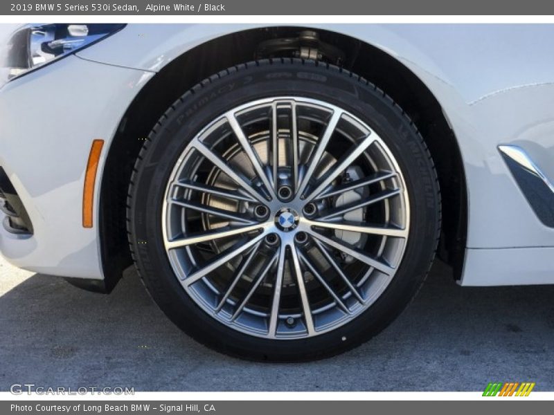 Alpine White / Black 2019 BMW 5 Series 530i Sedan
