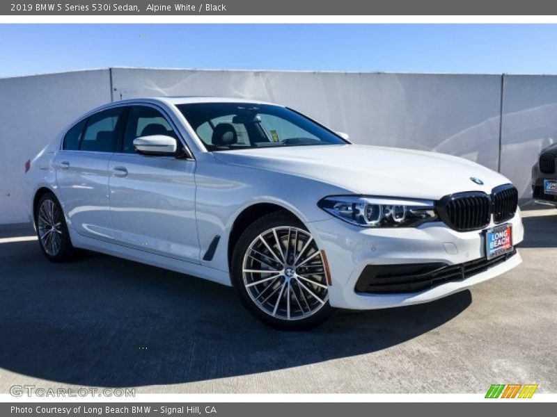 Alpine White / Black 2019 BMW 5 Series 530i Sedan