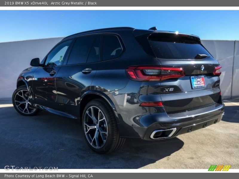 Arctic Grey Metallic / Black 2019 BMW X5 xDrive40i