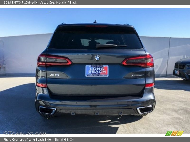 Arctic Grey Metallic / Black 2019 BMW X5 xDrive40i