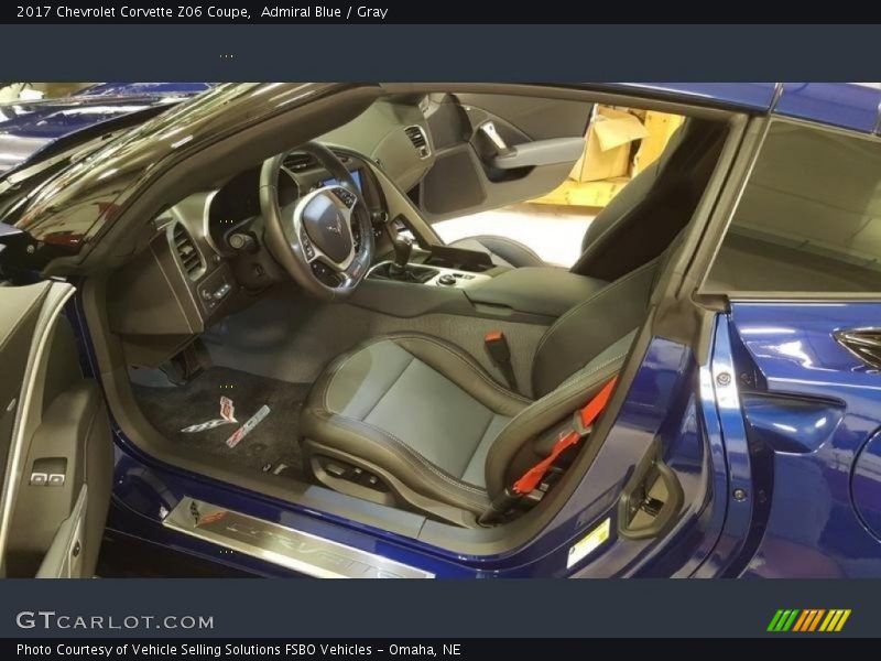 Admiral Blue / Gray 2017 Chevrolet Corvette Z06 Coupe