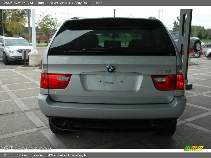 Titanium Silver Metallic / Gray Dakota Leather 2006 BMW X5 3.0i