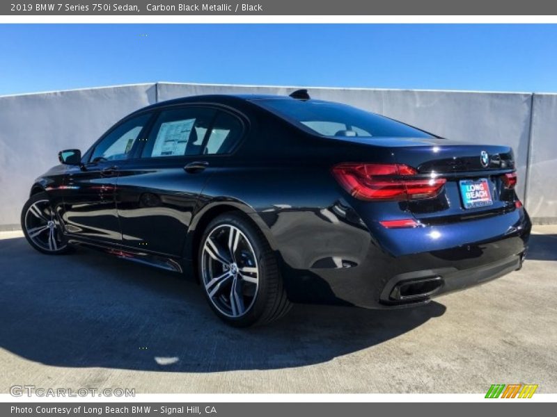 Carbon Black Metallic / Black 2019 BMW 7 Series 750i Sedan