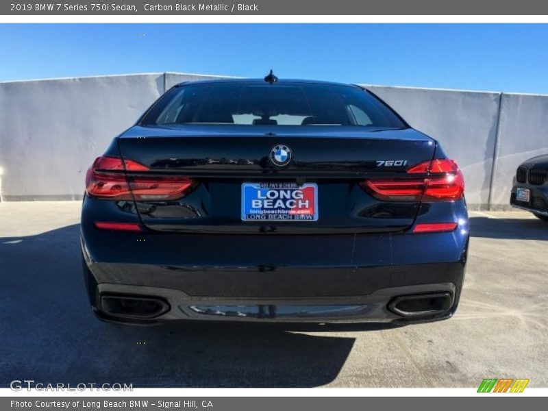 Carbon Black Metallic / Black 2019 BMW 7 Series 750i Sedan