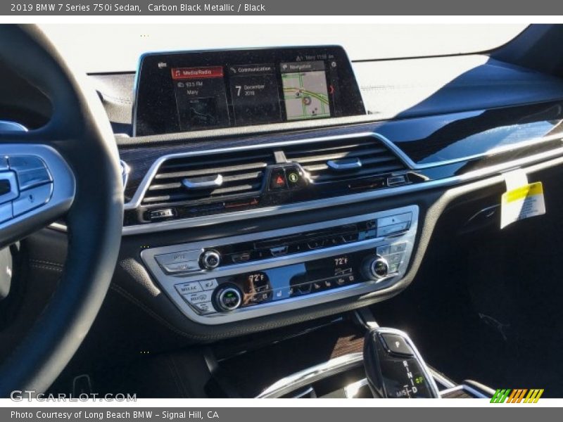Carbon Black Metallic / Black 2019 BMW 7 Series 750i Sedan