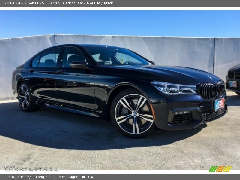 Carbon Black Metallic / Black 2019 BMW 7 Series 750i Sedan