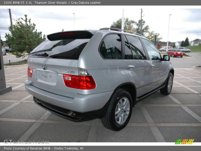 Titanium Silver Metallic / Gray Dakota Leather 2006 BMW X5 3.0i