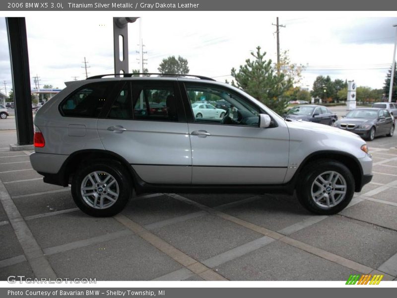 Titanium Silver Metallic / Gray Dakota Leather 2006 BMW X5 3.0i