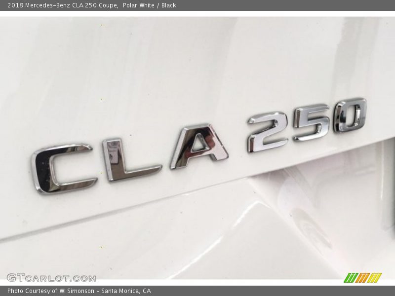 Polar White / Black 2018 Mercedes-Benz CLA 250 Coupe