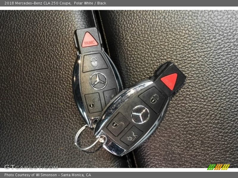 Polar White / Black 2018 Mercedes-Benz CLA 250 Coupe