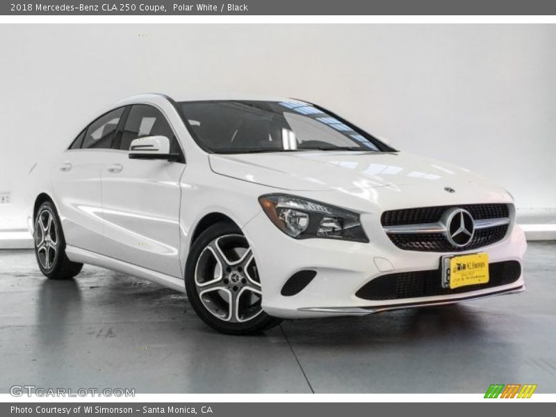 Polar White / Black 2018 Mercedes-Benz CLA 250 Coupe