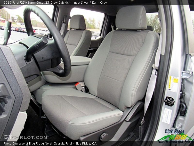 Ingot Silver / Earth Gray 2019 Ford F250 Super Duty XLT Crew Cab 4x4