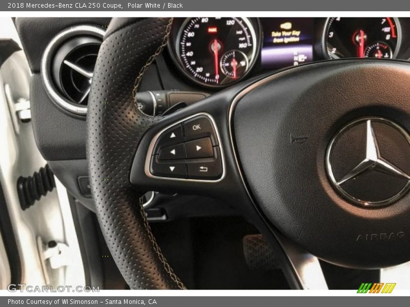 Polar White / Black 2018 Mercedes-Benz CLA 250 Coupe
