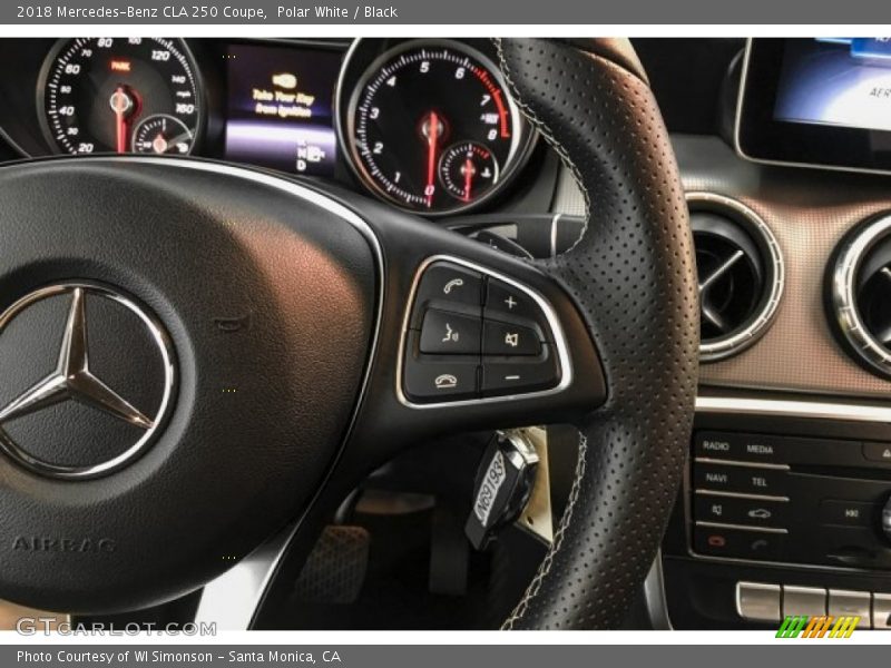 Polar White / Black 2018 Mercedes-Benz CLA 250 Coupe
