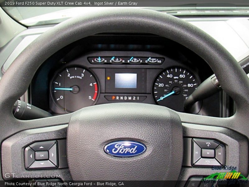 Ingot Silver / Earth Gray 2019 Ford F250 Super Duty XLT Crew Cab 4x4