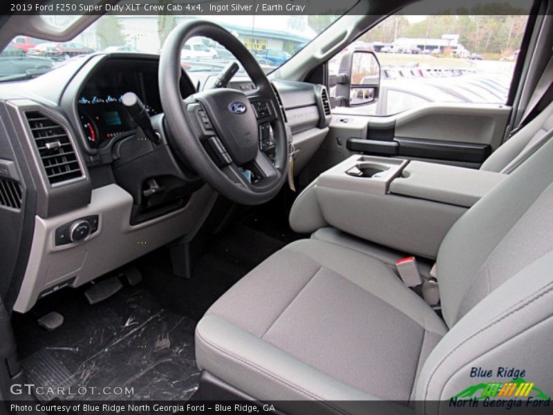 Ingot Silver / Earth Gray 2019 Ford F250 Super Duty XLT Crew Cab 4x4