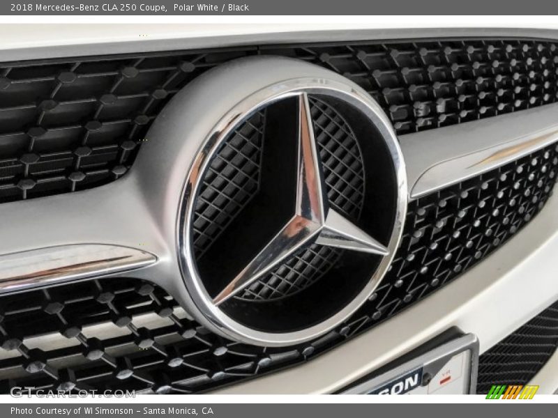 Polar White / Black 2018 Mercedes-Benz CLA 250 Coupe