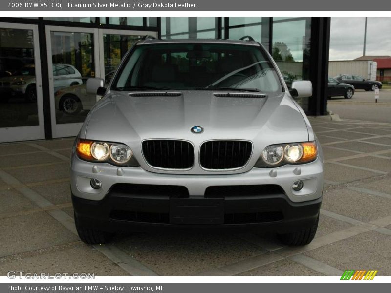 Titanium Silver Metallic / Gray Dakota Leather 2006 BMW X5 3.0i