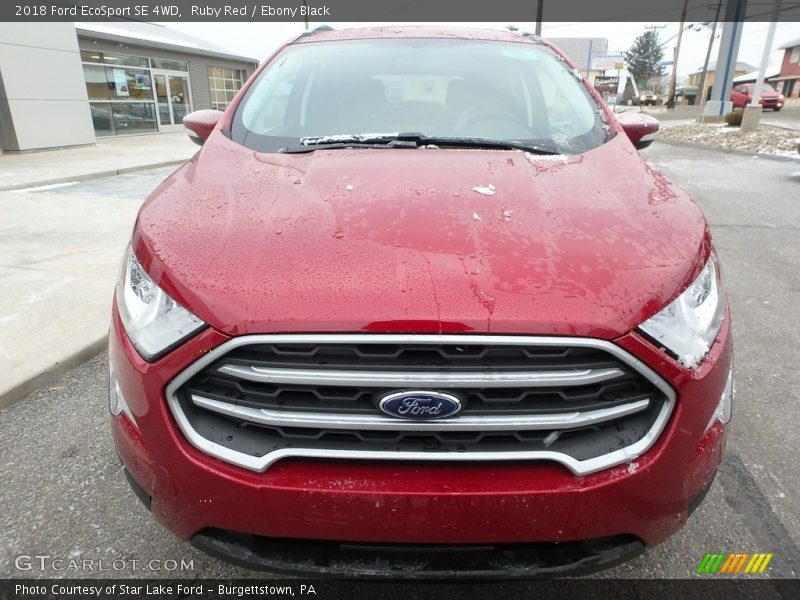 Ruby Red / Ebony Black 2018 Ford EcoSport SE 4WD