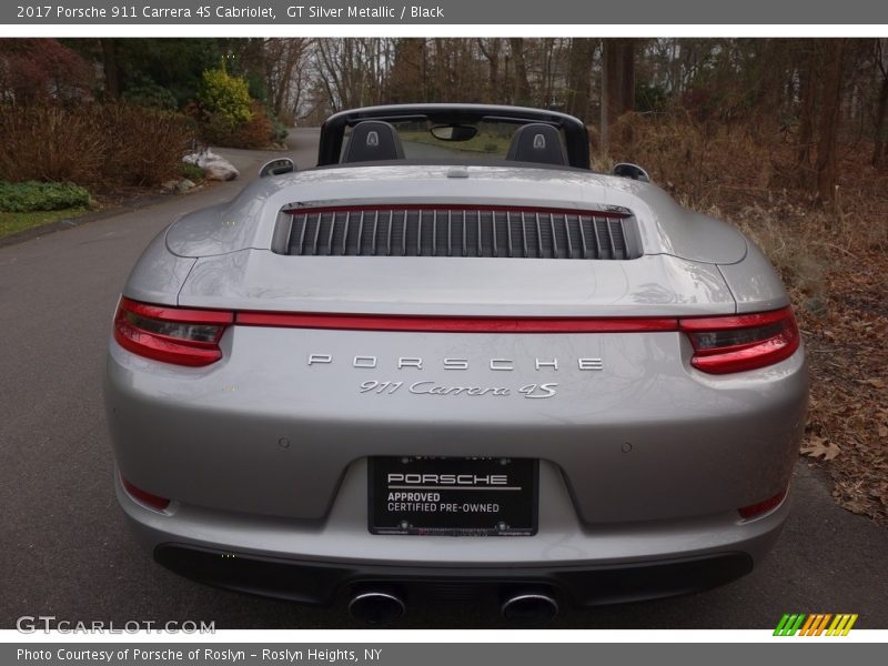 GT Silver Metallic / Black 2017 Porsche 911 Carrera 4S Cabriolet