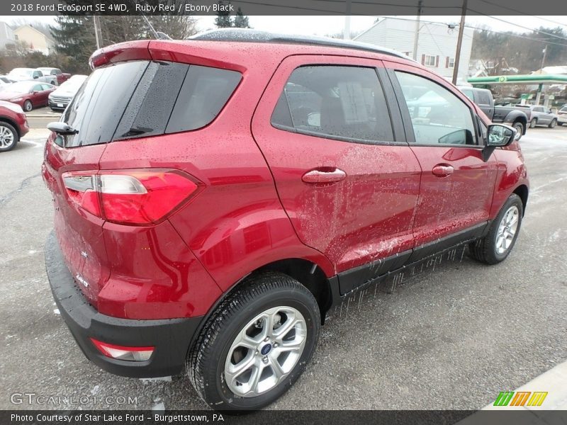Ruby Red / Ebony Black 2018 Ford EcoSport SE 4WD