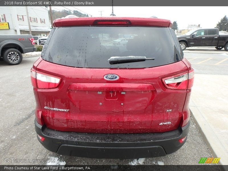 Ruby Red / Ebony Black 2018 Ford EcoSport SE 4WD
