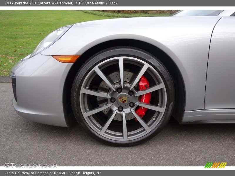 GT Silver Metallic / Black 2017 Porsche 911 Carrera 4S Cabriolet