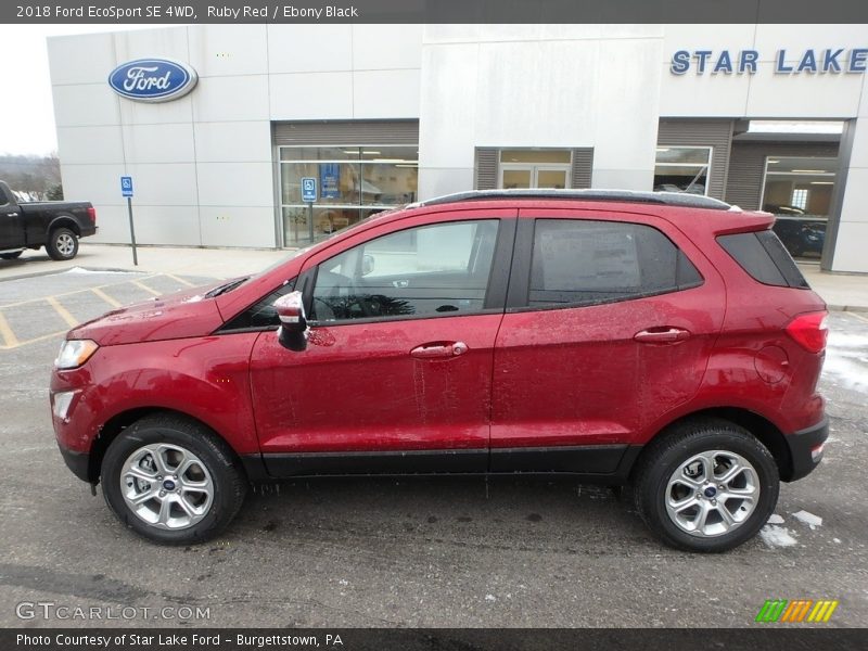 Ruby Red / Ebony Black 2018 Ford EcoSport SE 4WD