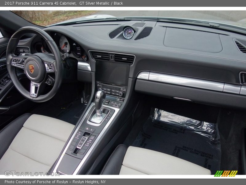 GT Silver Metallic / Black 2017 Porsche 911 Carrera 4S Cabriolet